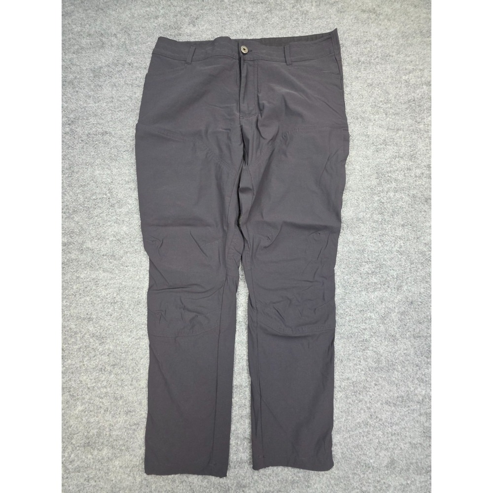 KUHL Renegade Pants Men 36x32 (FITS 36 x 30) Gray Nylon Hiking Lightweight
